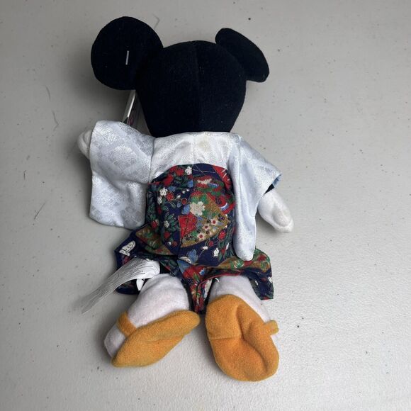 Disney Store Mickey Mouse Kimono Japan & Toga Towel Plush W/ Tags 9" Lot of 2 - Picture 6 of 16